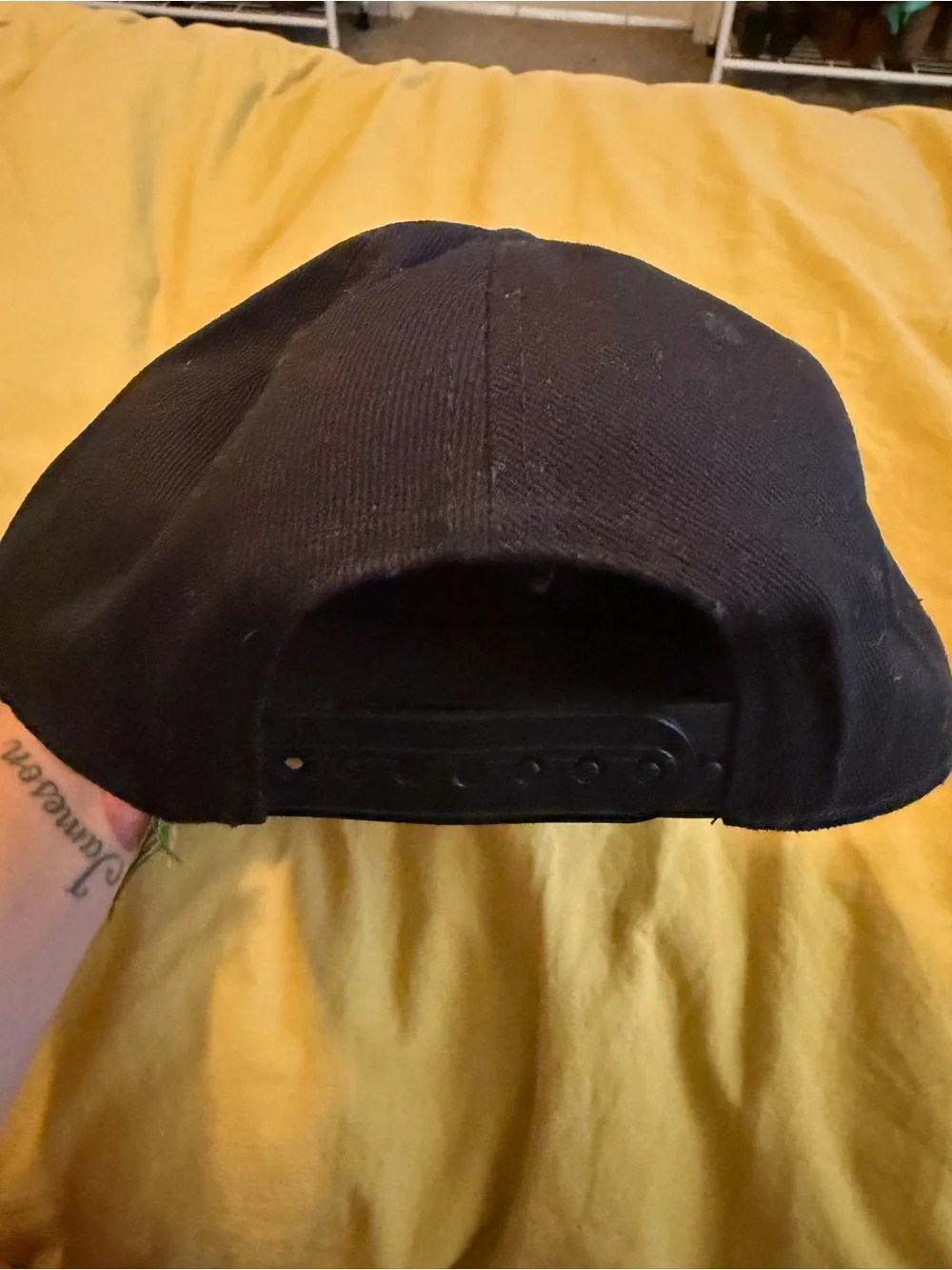 Binky Bro- Black Snapback Hat - Stay Salty Patch